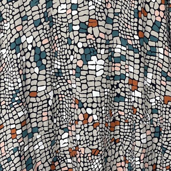 Logo‎ Lounge by Lori Goldstein Size L Earth Tones Open Front Cardigan Duster - Picture 3 of 7